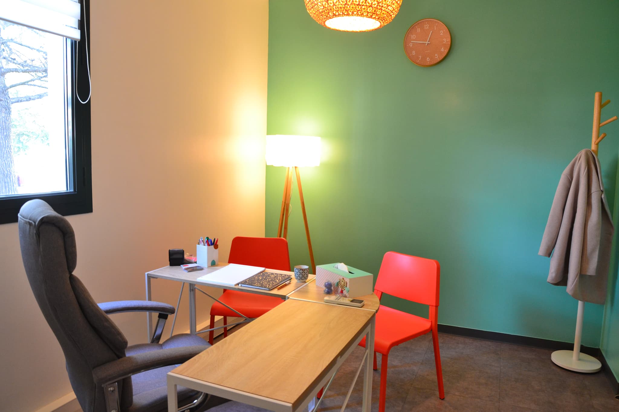 Une photo du bureau de Delphine
